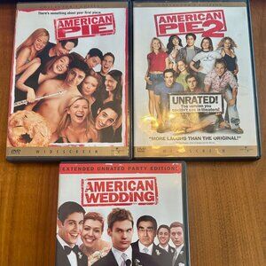 American Pie 3 Movie Collection (American Pie 1, 2 and Wedding) Unrated DVDs